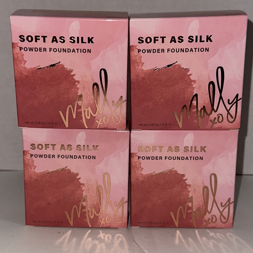 Mally Soft As Silk Powder Foundation Fair 0.28 Oz 4 Pk Beauty Make Up Brand New - Picture 7 of 16